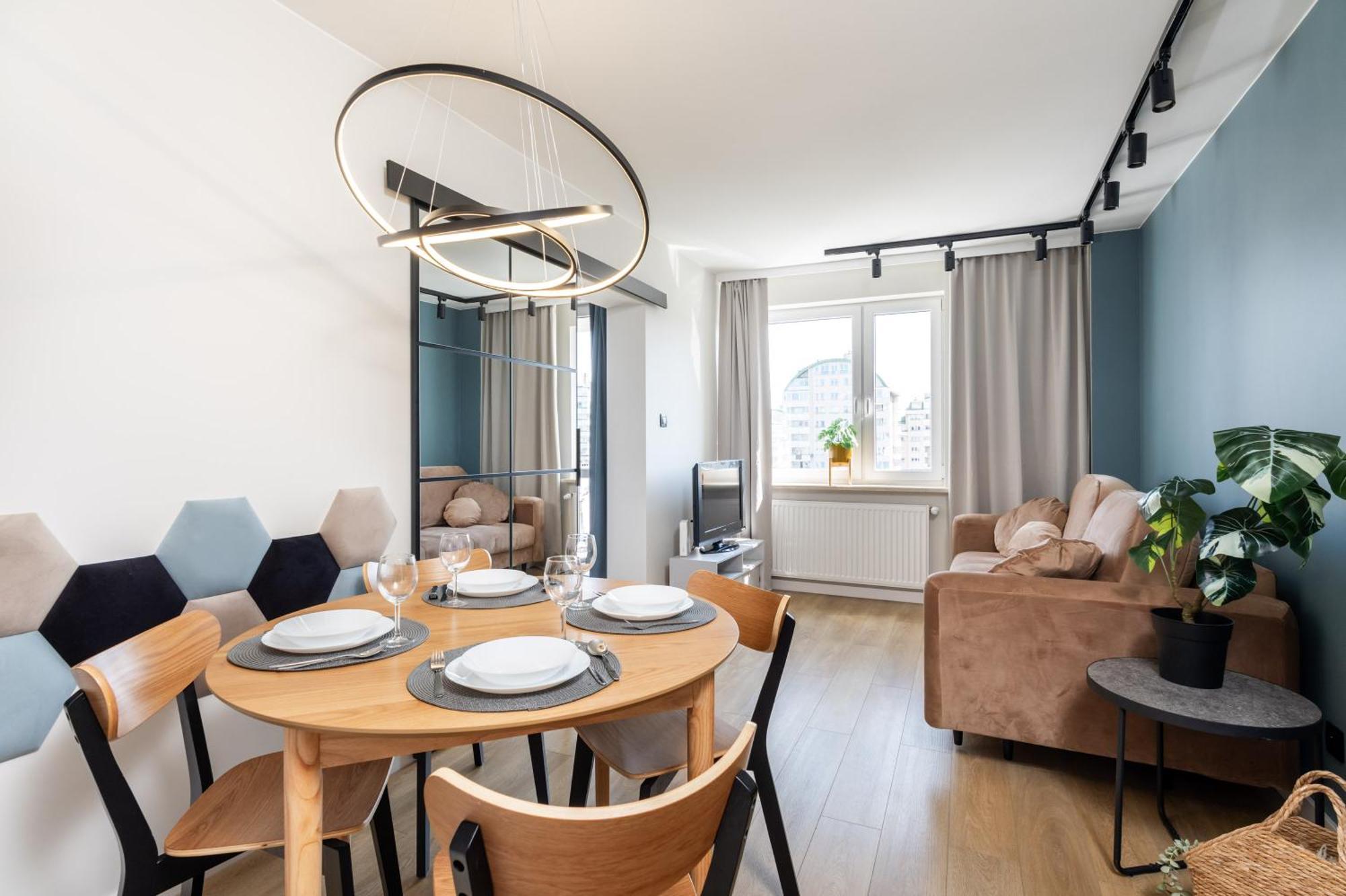 Blue Matcha Premium Apartment Okopowa Warsaw Luaran gambar